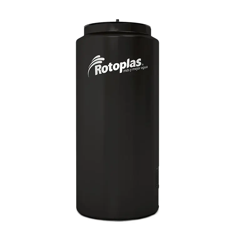 Render 3D_Tanque Vertical 500L_Black_Front